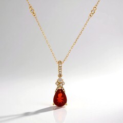 Collana in oro con Opale di Fuoco Messicano (CIRARI)