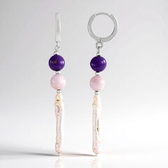 Orecchini in argento con Perla d'Acqua Dolce Bianca