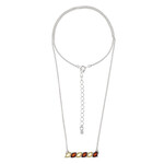 Collana in argento con Ambra Baltica color Ciliegia (dagen)
