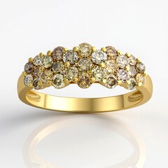 Anello in oro con Diamante Fancy I1 (CIRARI)