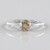 Bague en platine et Diamant champagne I2