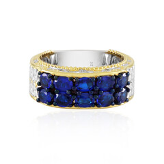 Anillo en plata con Espinela azul cobalto