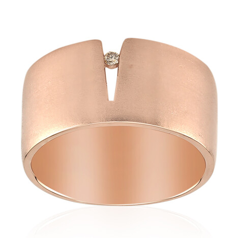 Bague en argent et Diamant rose de France SI1 d'Argyle  (Annette)