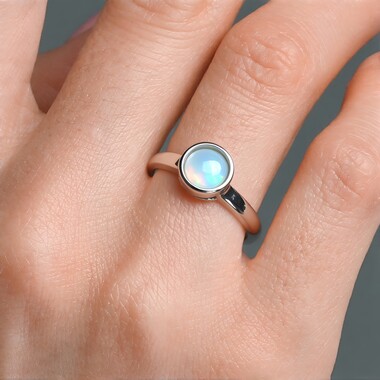 Welo-Opal-Silberring