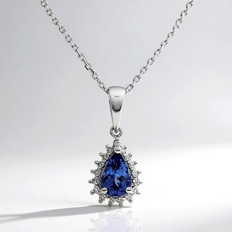 Collana in oro con Tanzanite AAA