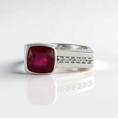 Anello in argento con Rubino del Madagascar (de Melo Essence)