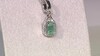 Zilveren hanger met een Colombiaanse smaragd