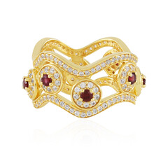 Anillo en plata con Espinela roja noble (de Melo Essence)