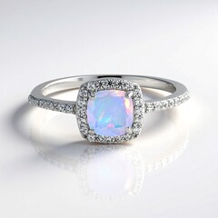 Anello in argento con Opale di Welo