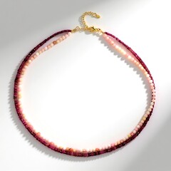 Collana in argento con Opale Rosa (Riya)