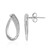 Zirkon-Silberohrringe