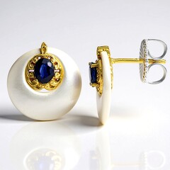Orecchini in argento con Madreperla (Gems en Vogue)