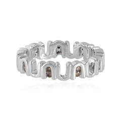 I3 Champagne Diamond Silver Ring (de Melo)