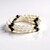 Bracciale in acciaio con Ematite Dorata (Riya)