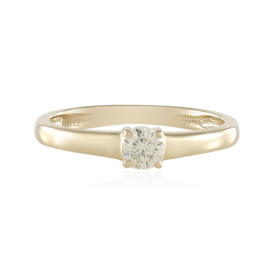 Anello in oro con Diamante Cioccolato I2