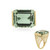 Green Amethyst Silver Ring (Ornaments by de Melo)