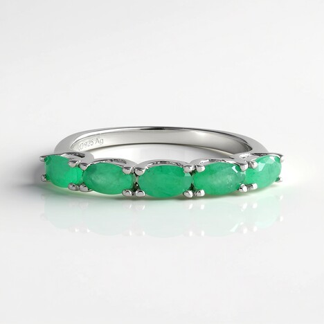 Anello in argento con Smeraldo Socoto