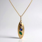 Collana in oro con Smeraldo Zambia AAA (Adela Gold)
