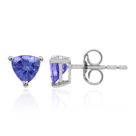 Pendientes en oro con Tanzanita AAA