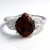 Anello in argento con Ossidiana Mogano