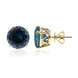 14K London Blue Topaz Gold Earrings
