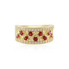 Anillo en plata con Rubí de Tanzania