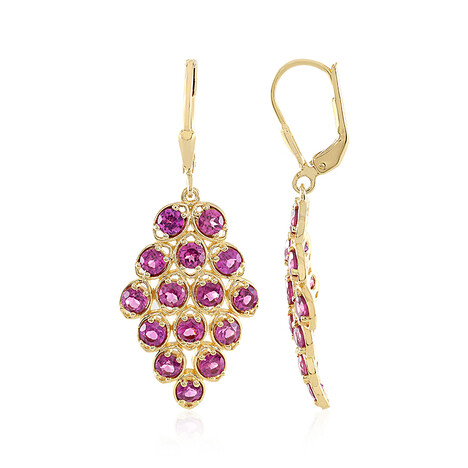 Boucles d'oreilles en argent et Grenat Rhodolite