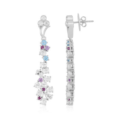 Orecchini in argento con Topazio Bianco (Dallas Prince Designs)