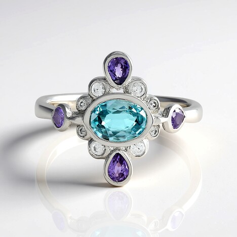 Anello in argento con Zircone Ratanakiri (Adela Silber)