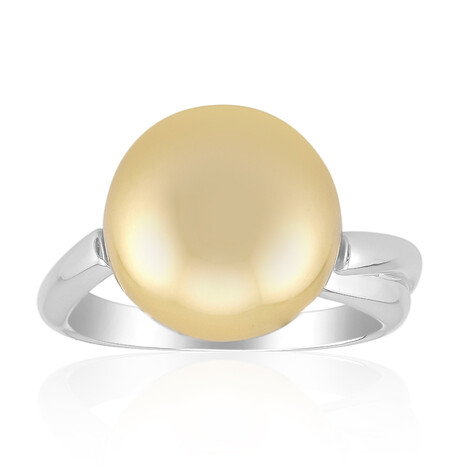 Goldene Kabira-Südseeperlen-Goldring (TPC)