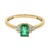 14K AAA Zambian Emerald Gold Ring (CIRARI)