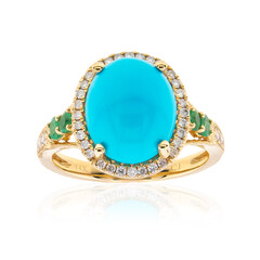 Gouden ring met een Sleeping Beauty Turkoois (CIRARI)