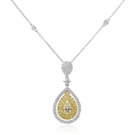 18K SI2 Yellow Diamond Gold Necklace (CIRARI)