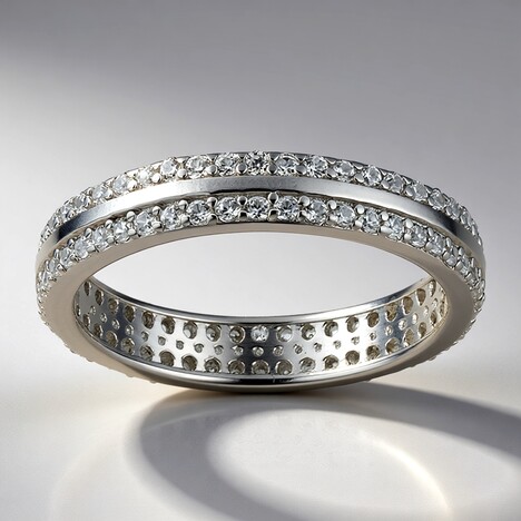 Anello in argento con Zircone