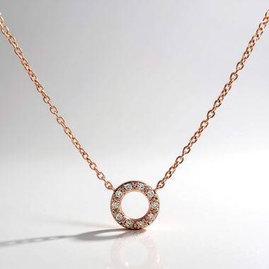 Collar en plata con Diamante rosa de Francia de Argyle VS1 (Annette)