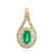 Ciondolo in argento con Smeraldo Zambia