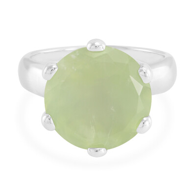 Anello in argento con Prehnite