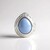 Ciondolo in argento con Angelite (MONOSONO COLLECTION)