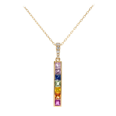 Saphir-Goldhalskette (CIRARI)