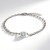 White Topaz Silver Bracelet