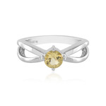 Anillo en plata con Berilo amarillo