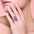 Zilveren ring met een Charoite