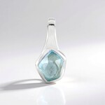 Ciondolo in argento con Topazio Blu Cielo (MONOSONO COLLECTION)