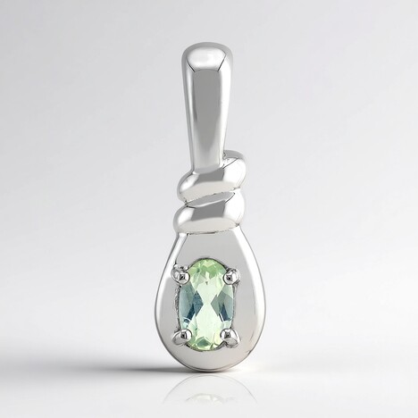 Pendentif en argent et Amblygonite