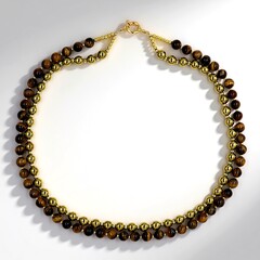 Collana in argento con Occhio di Tigre