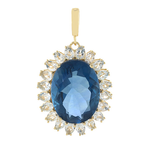 Ciondolo in argento con Fluorite Cangiante