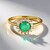 Anello in argento con Smeraldo Russo