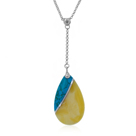 Edelstein-Silberhalskette (dagen)