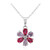 Collier en argent et Topaze rose
