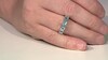 Bague en argent et Apatite bleue (Pallanova)
